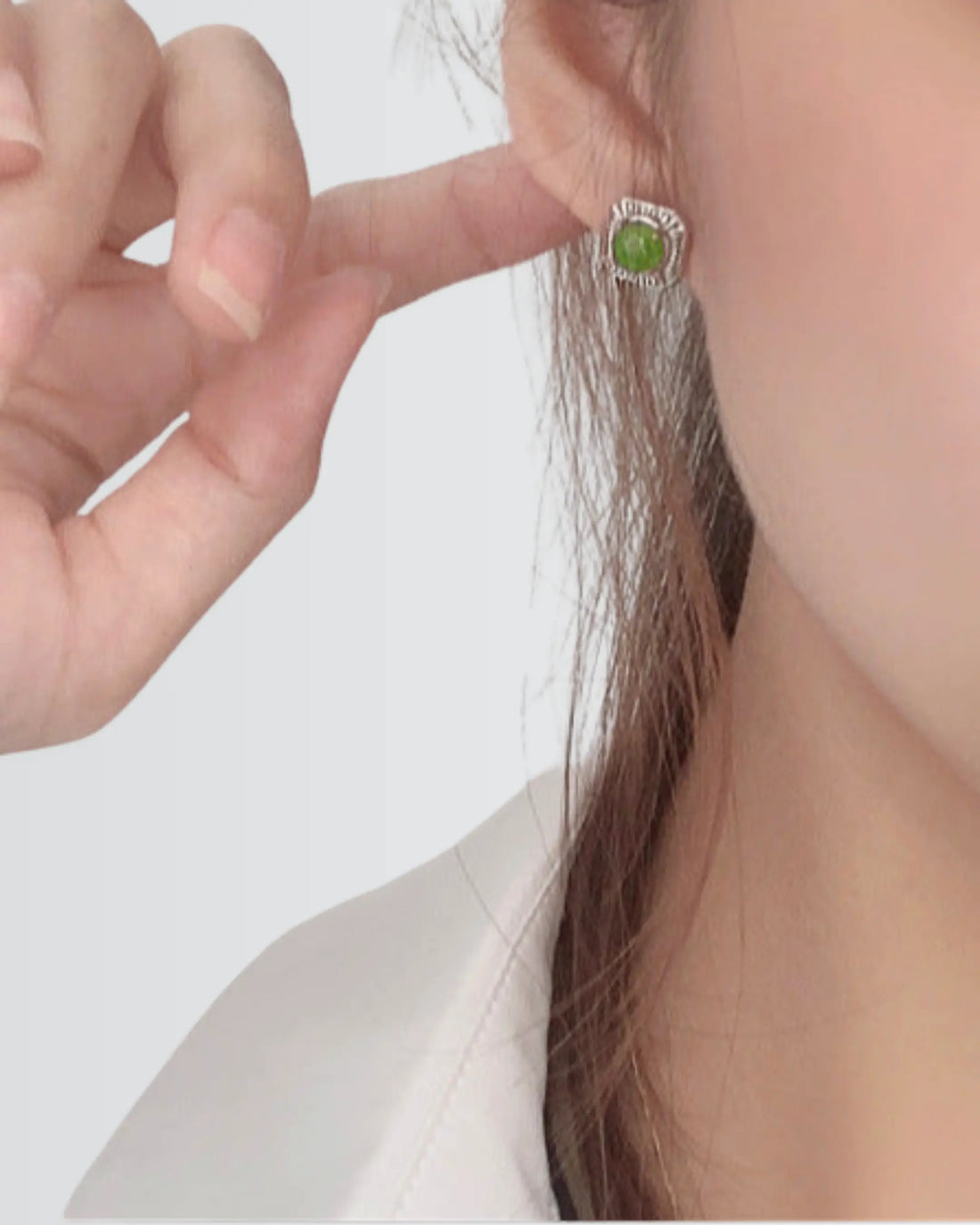 Botanic Edge Vintage Studs -  Silver Earrings by BLINGLANE