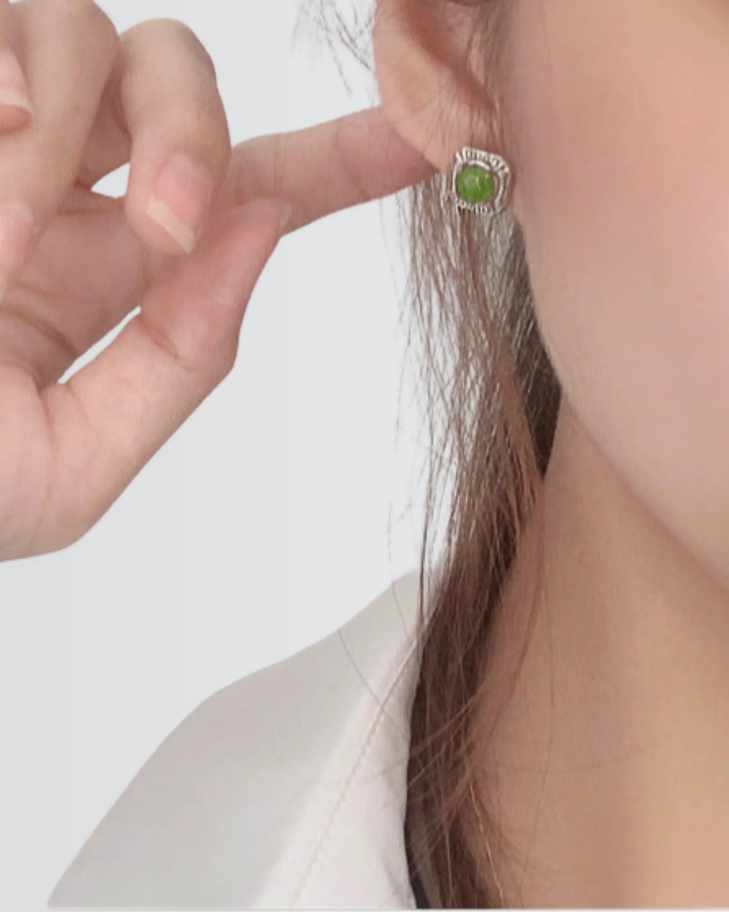 Botanic Edge Vintage Studs -  Silver Earrings by BLINGLANE