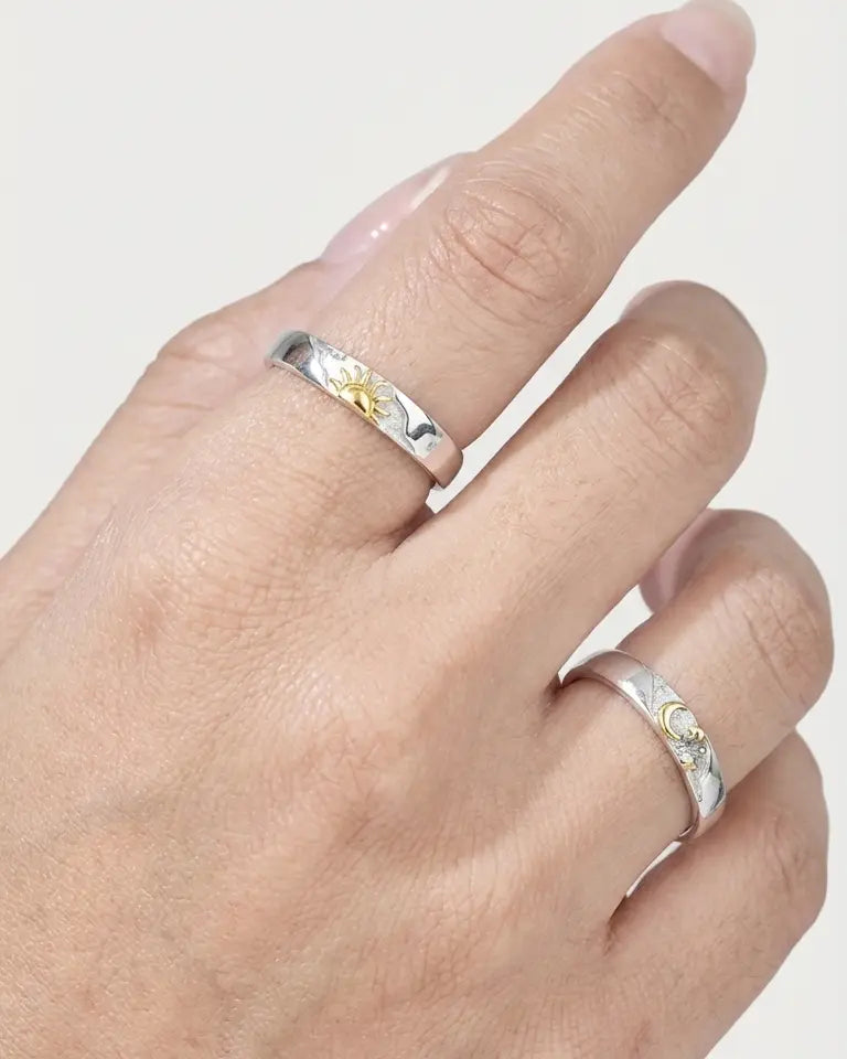 Bound By The Skies Love Bands -  Silver Ring by BLINGLANE