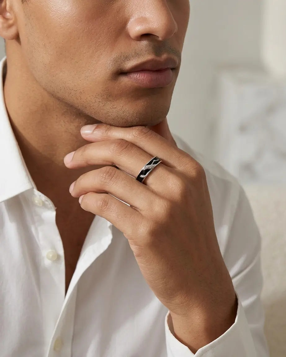 Branching Together Love Bands -  Silver Ring by BLINGLANE