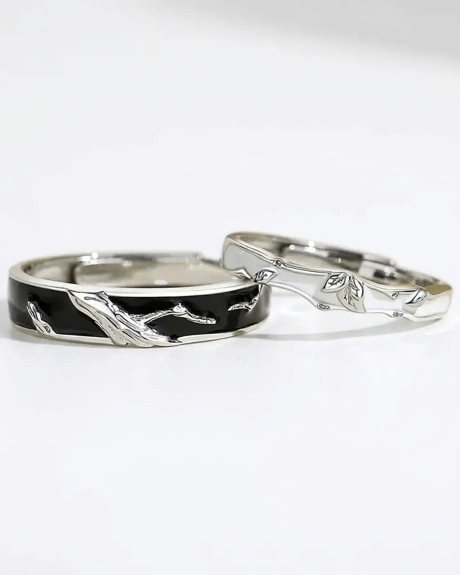 Branching Together Love Bands -  Silver Ring by BLINGLANE