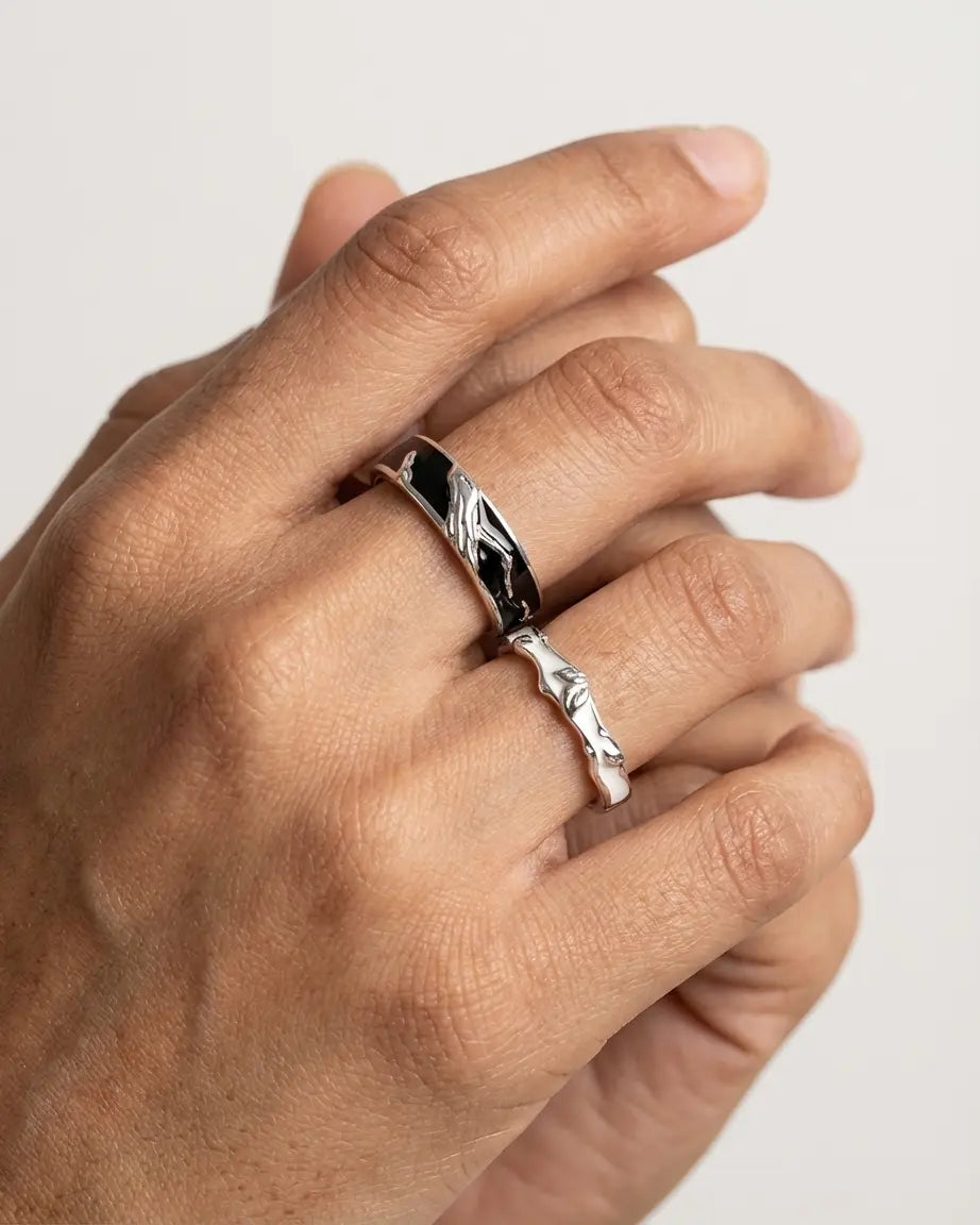 Branching Together Love Bands -  Silver Ring by BLINGLANE