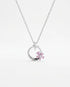 Butterfly Bloom Sparkle Necklace -  Silver Necklace by BLINGLANE