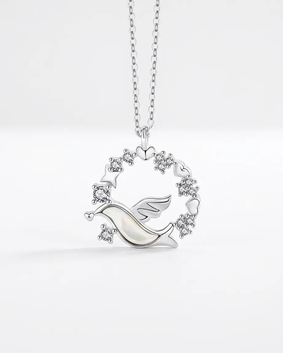 Carried in Love Necklace -  Silver Necklace by BLINGLANE