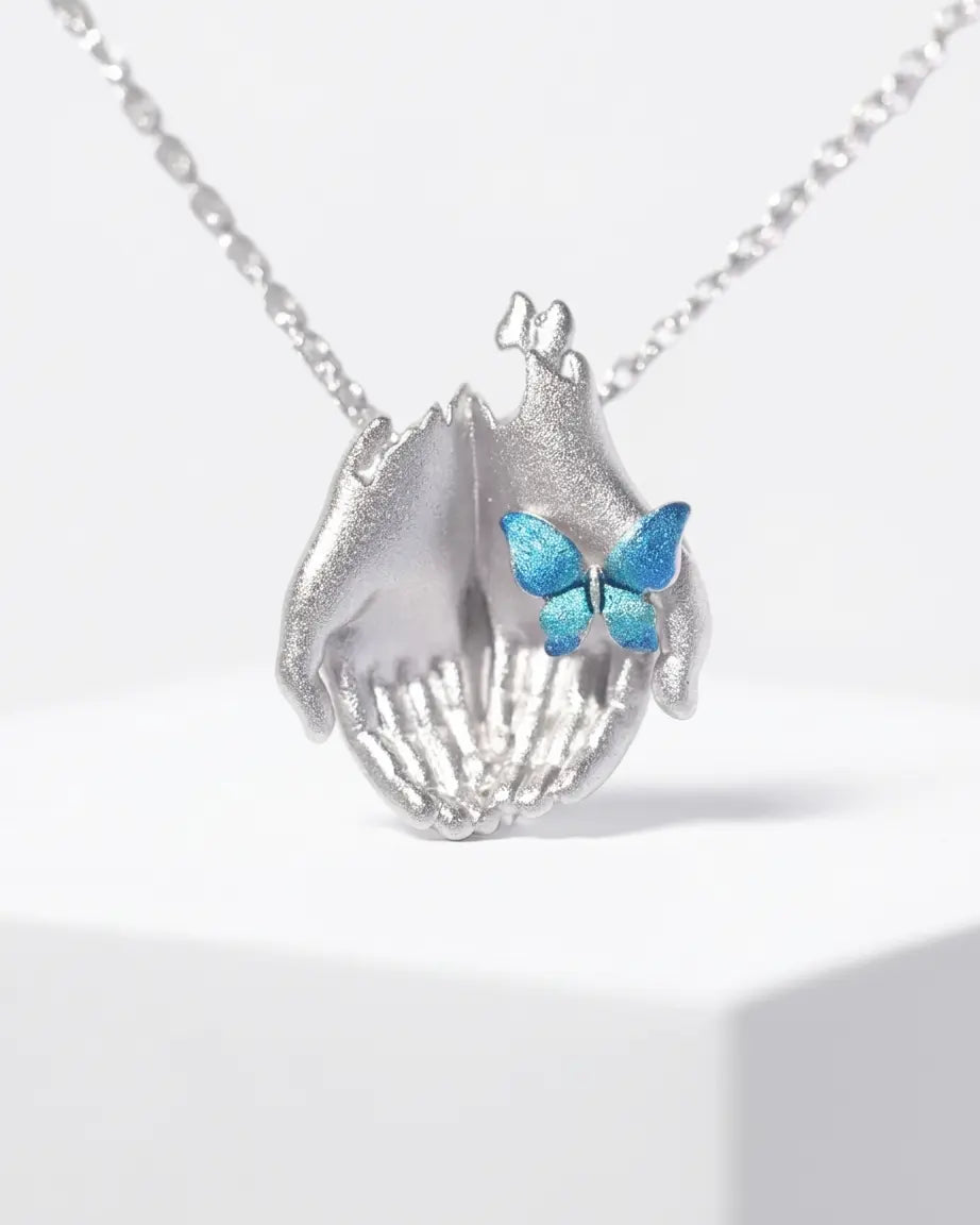 Carved To Hold Elite Necklace -  Silver Necklace by BLINGLANE