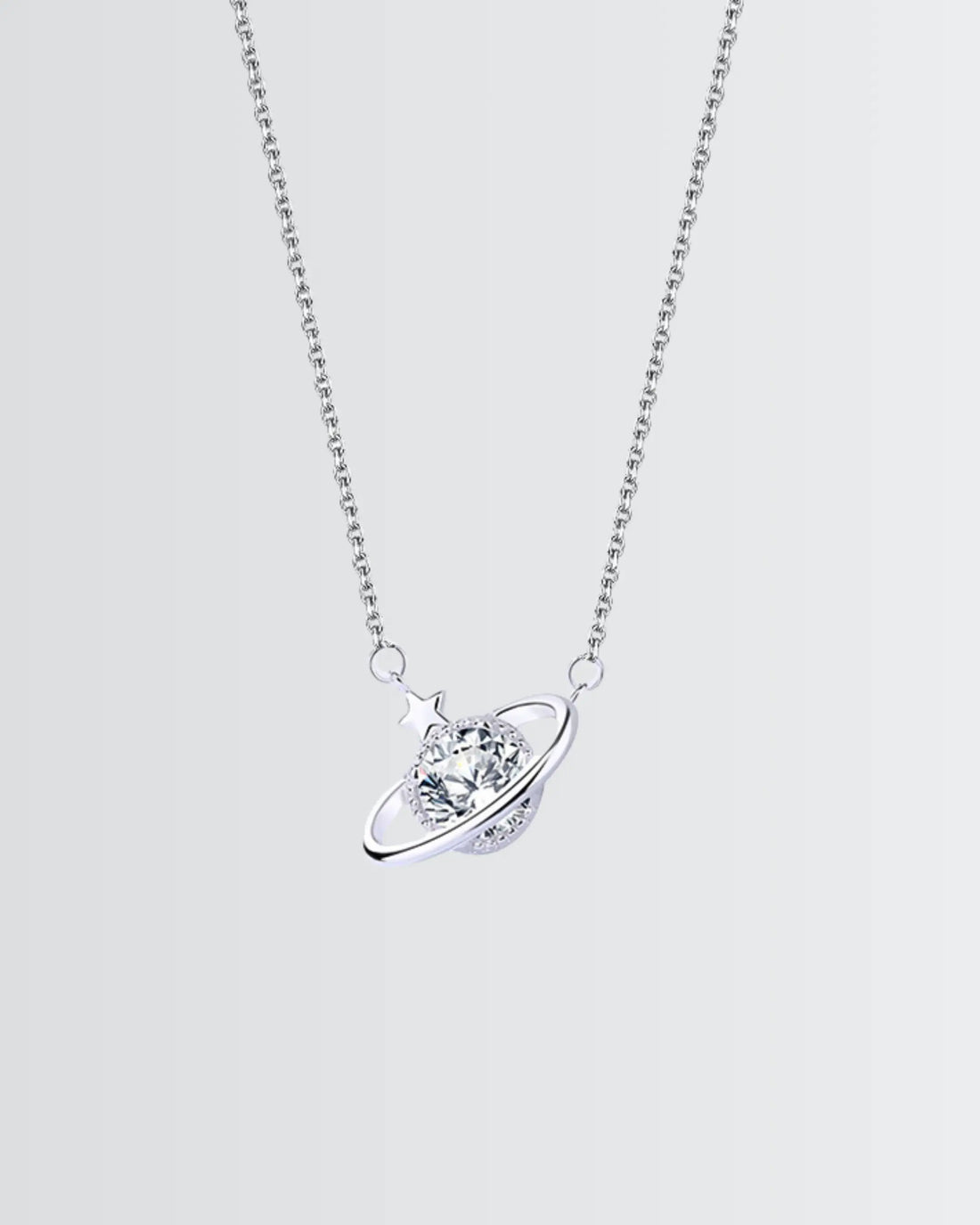 Celestial Bloom Elite Necklace -  Silver Necklace by BLINGLANE