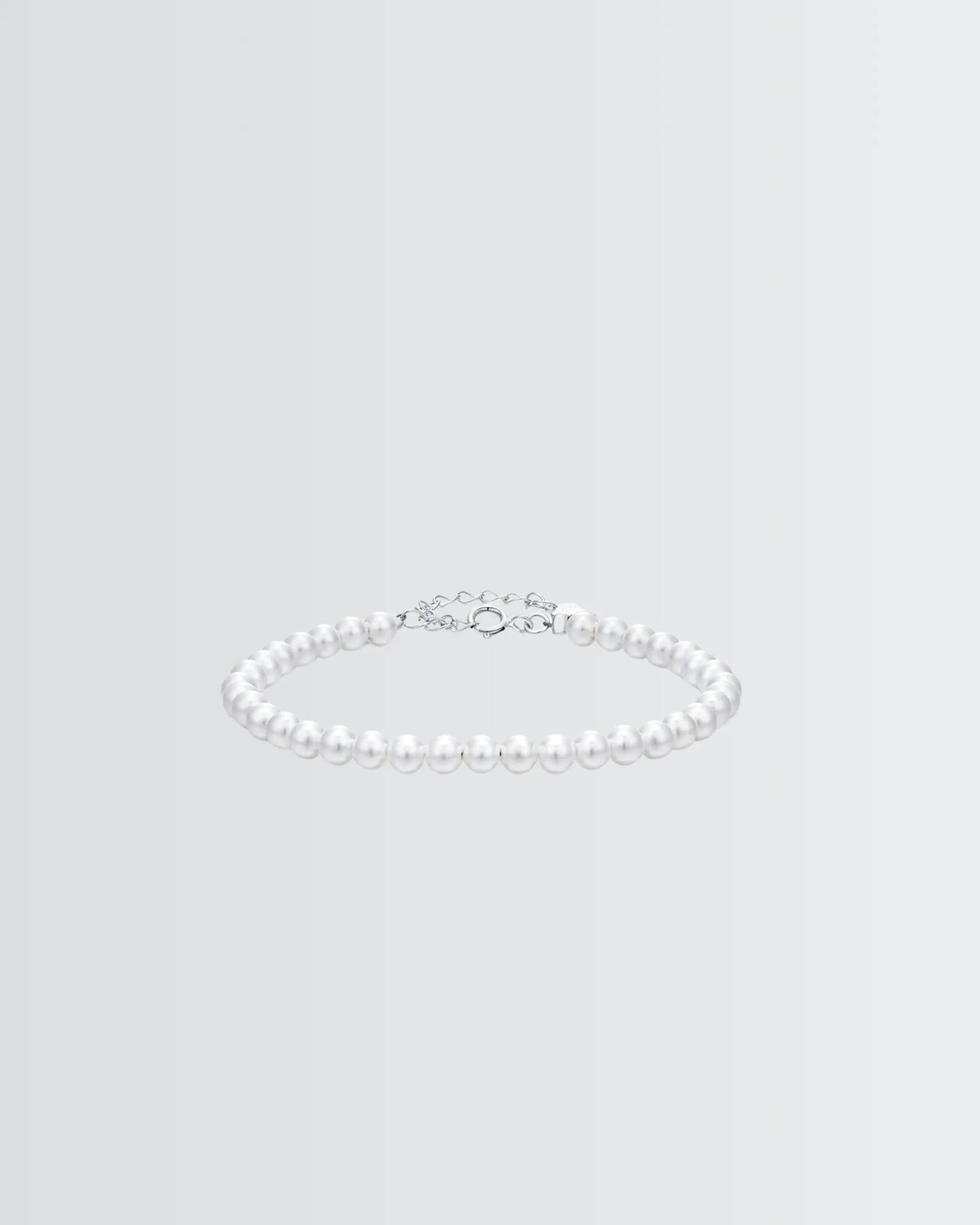 Classic Glow Pearl Bracelet -  Silver Bracelet by BLINGLANE