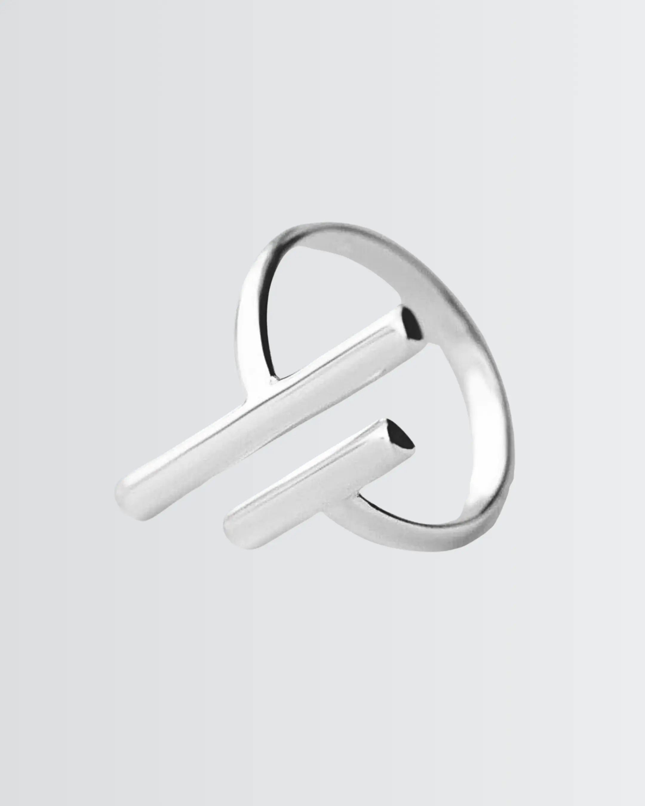 Contemporary Style Minimal Ring -  Silver Ring by BLINGLANE
