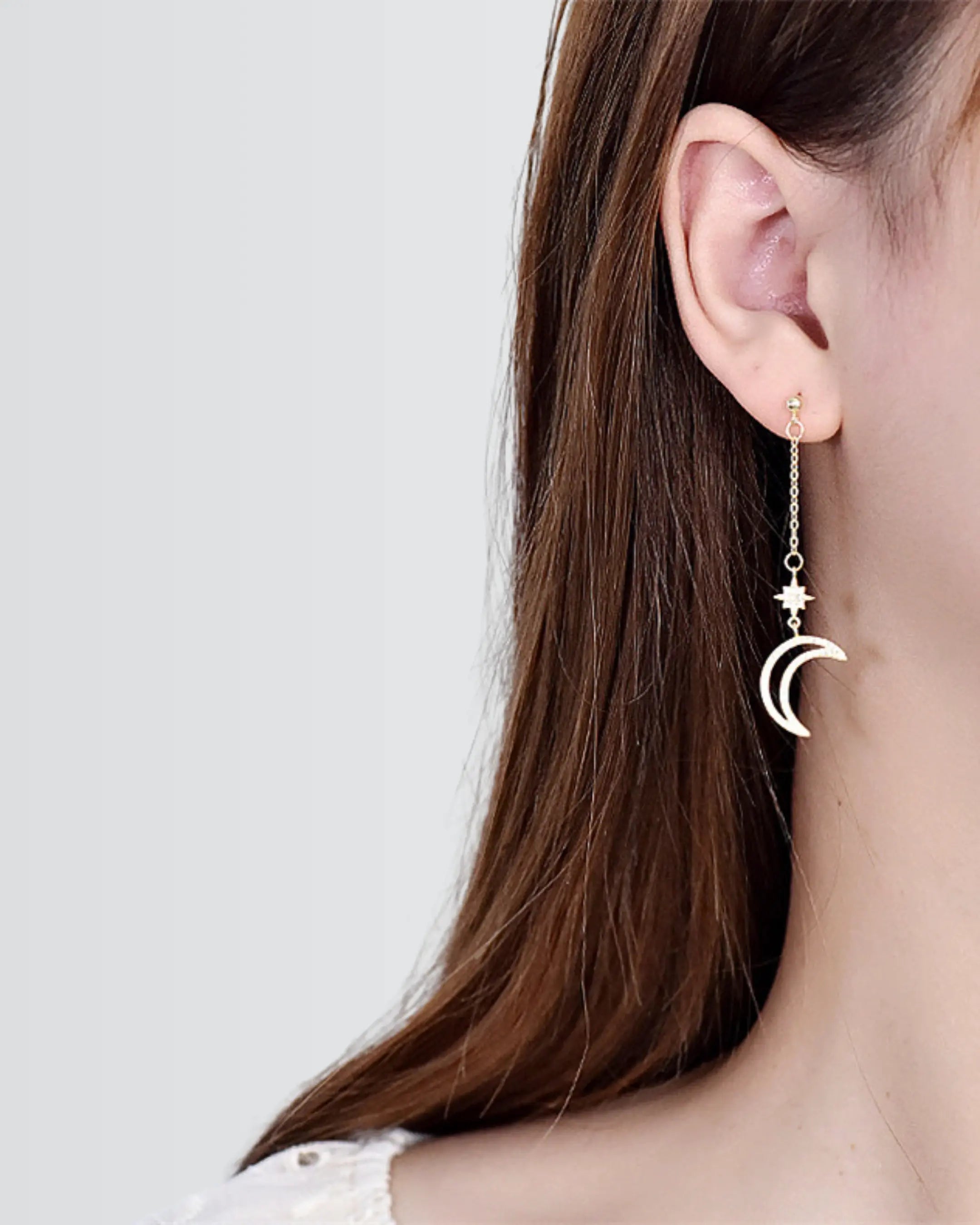 Cosmic Curve Elegant Earrings -  Silver Earrings by BLINGLANE