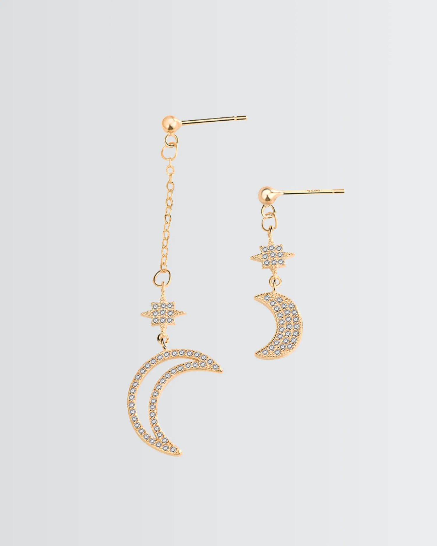 Cosmic Curve Elegant Earrings -  Silver Earrings by BLINGLANE