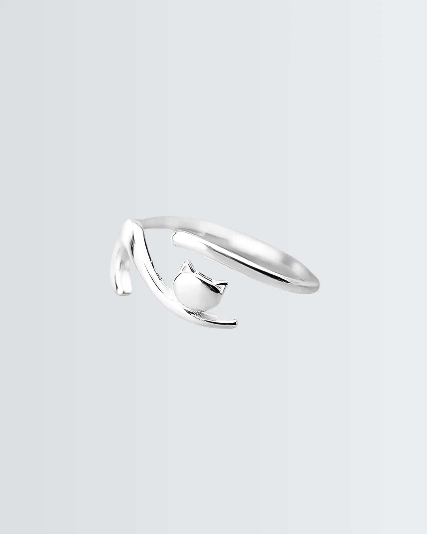 Curvaceous Kitty Ring -  Silver Ring by BLINGLANE