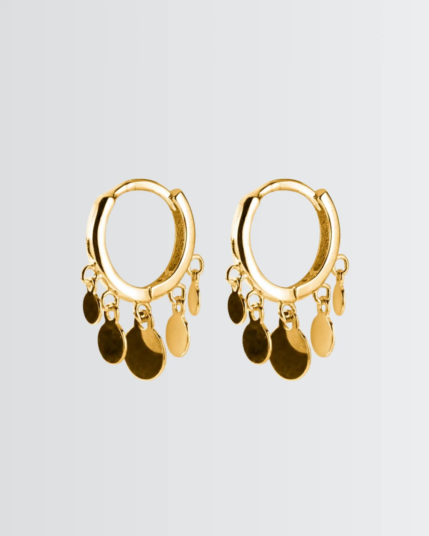 Dainty Dazzle Hoops -  Silver Earrings by BLINGLANE