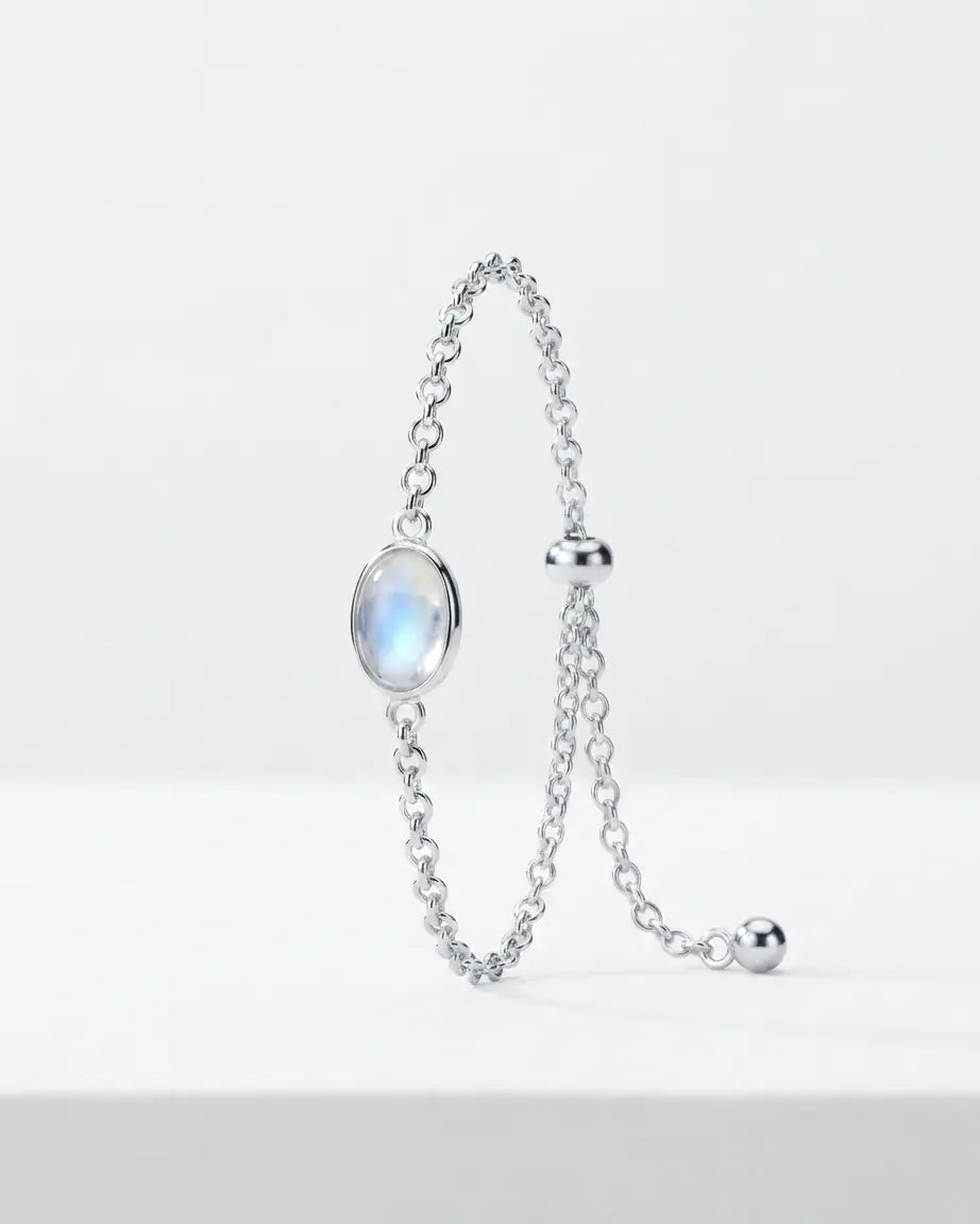 Dew Drop Chain Ring -  Silver Ring by BLINGLANE