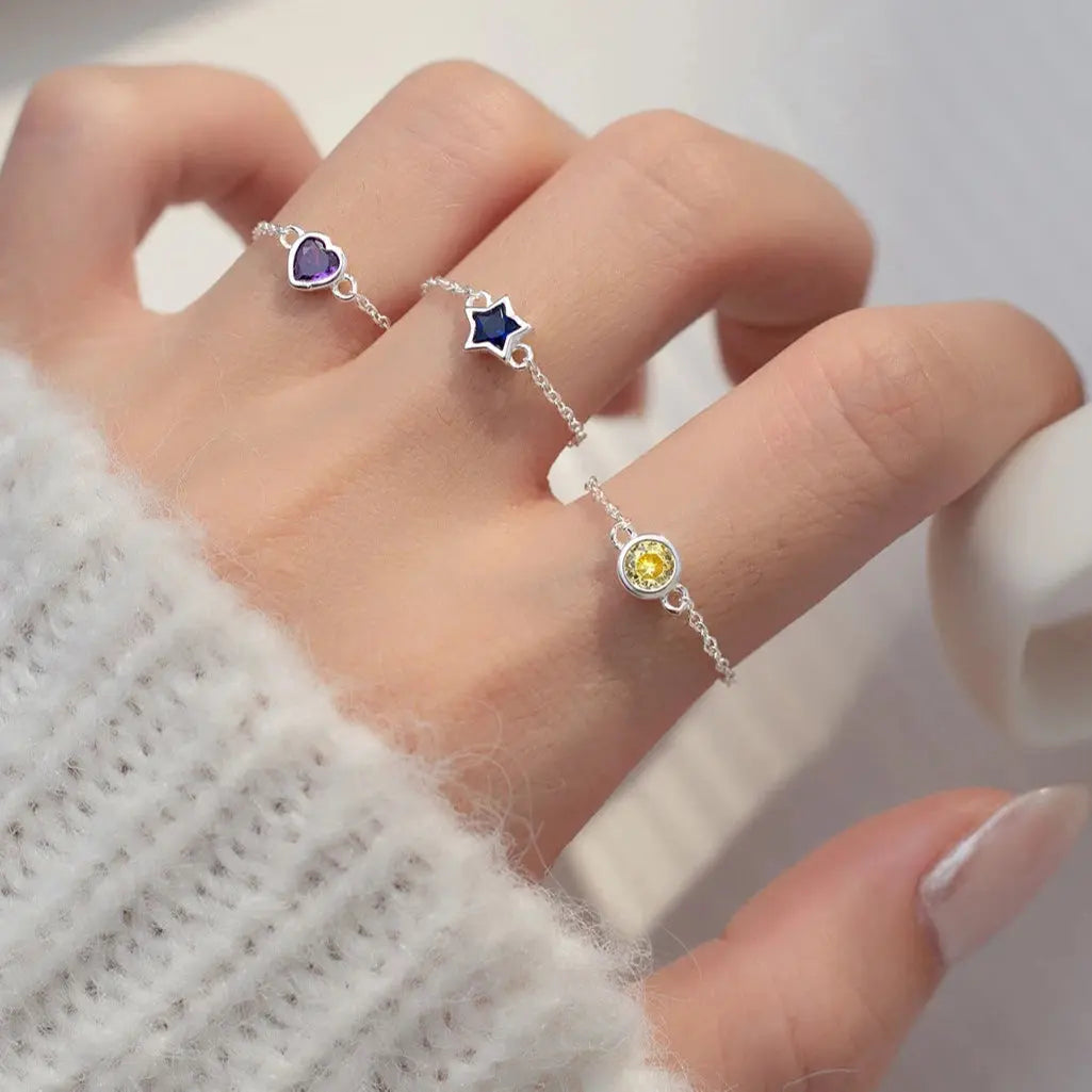 Edge &amp; Flow Minimal Chain Ring -  Silver Rings by BLINGLANE