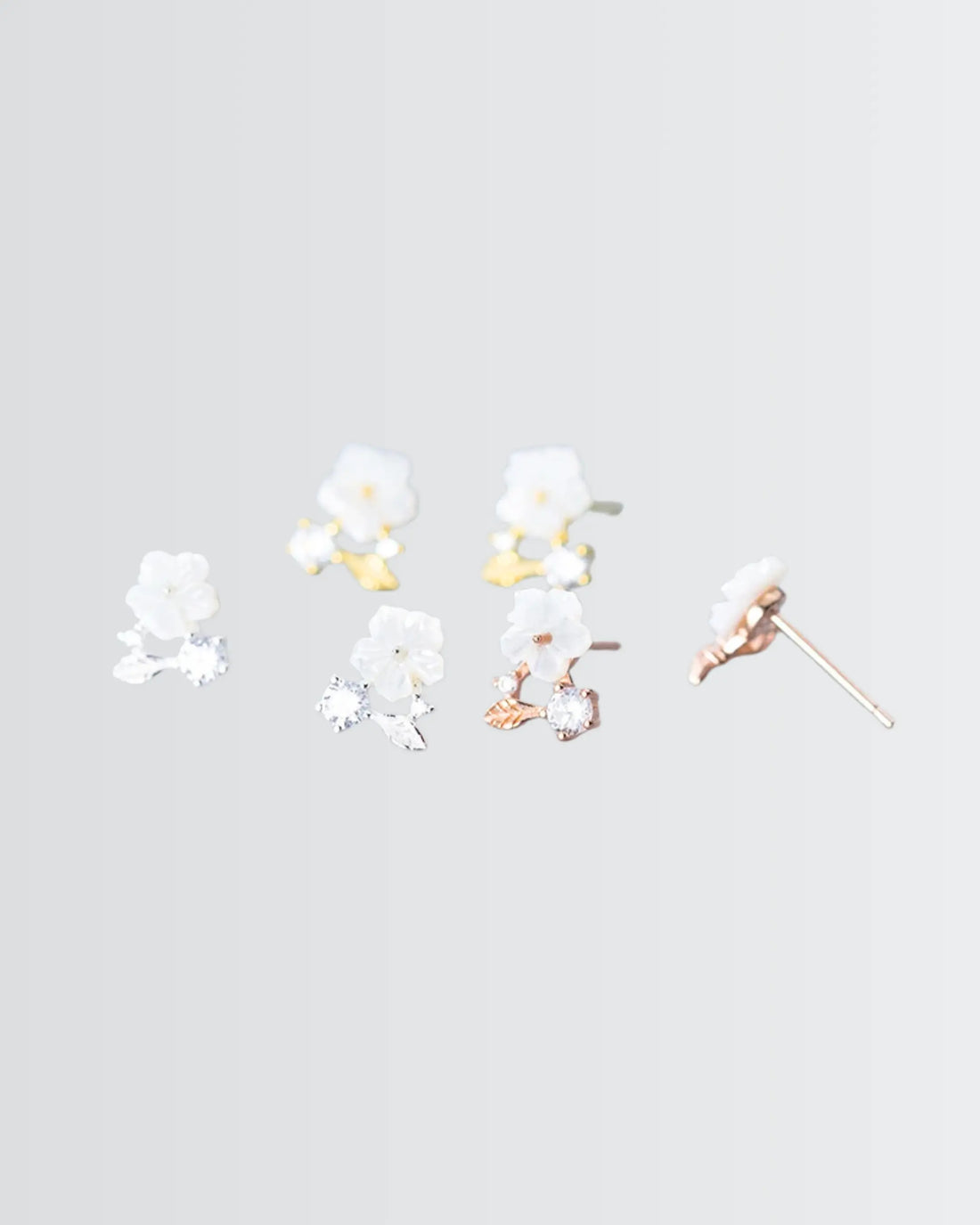 Efflorescence Mini Studs -  Silver Earrings by BLINGLANE