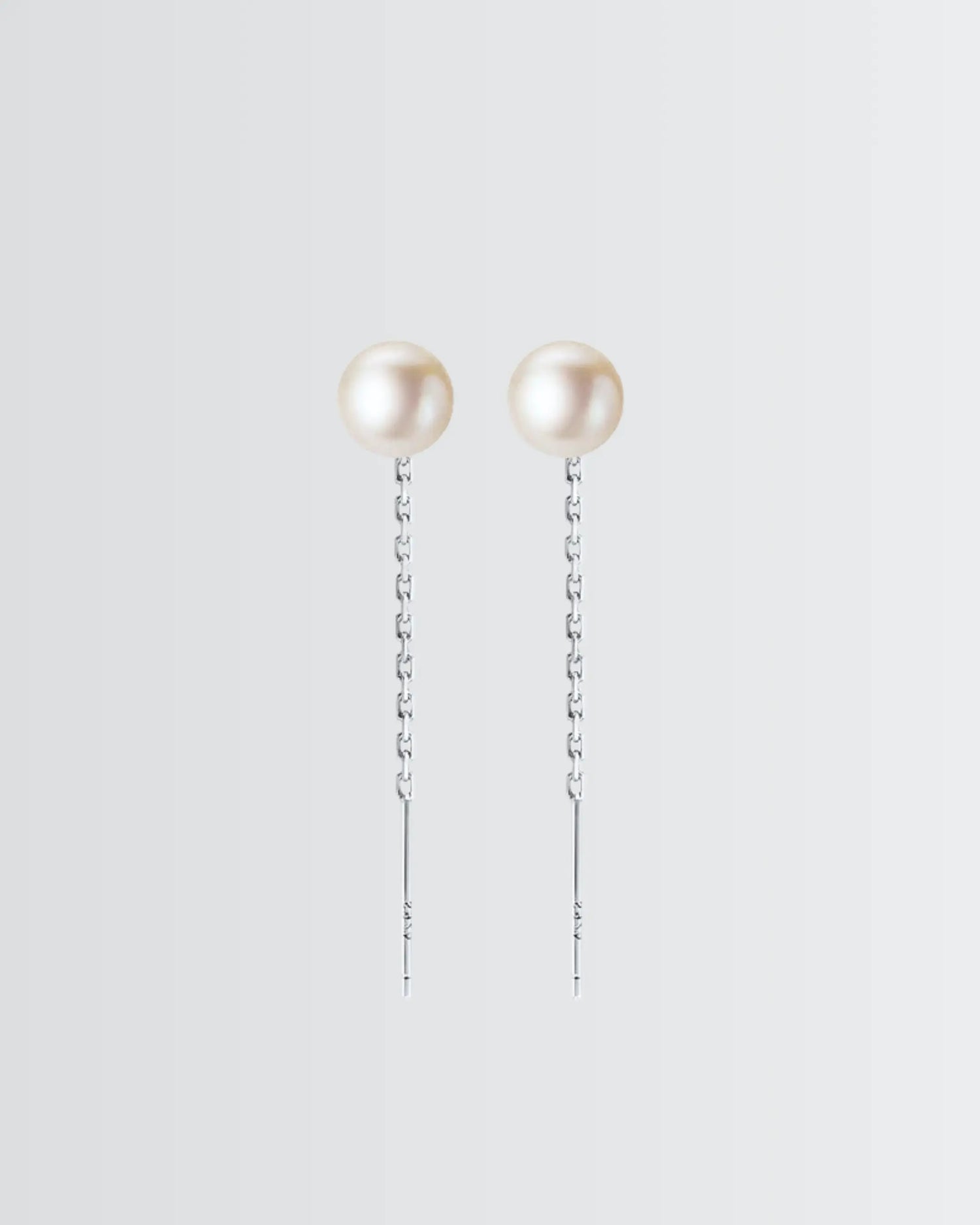 Elegance in Every Pearl Drop Earrings -  Silver Earrings by BLINGLANE