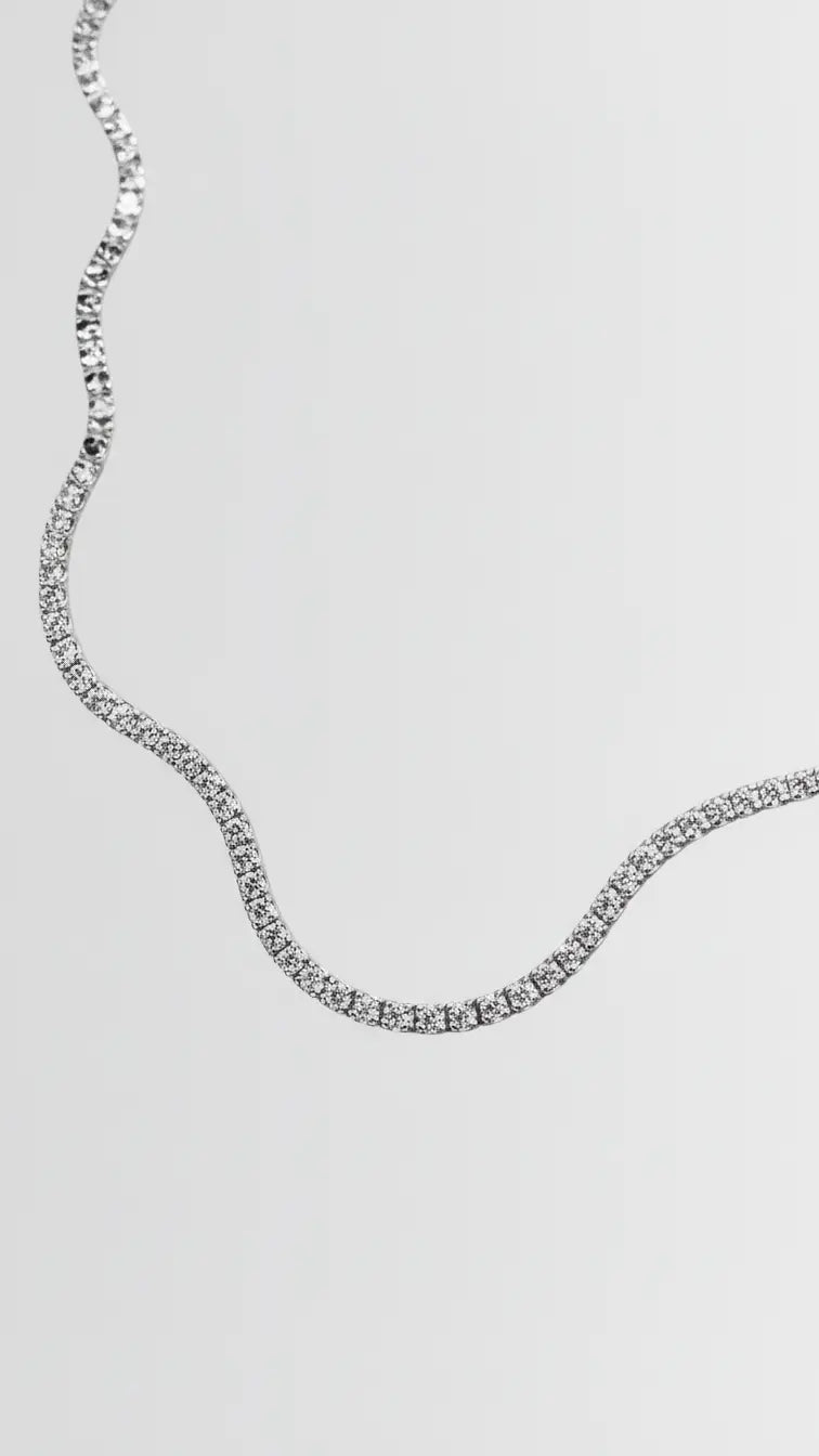 Elite Enlightened Solitaires Necklace -  Silver Necklace by BLINGLANE