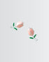 Elite Tulip Studs -  Silver Earrings by BLINGLANE