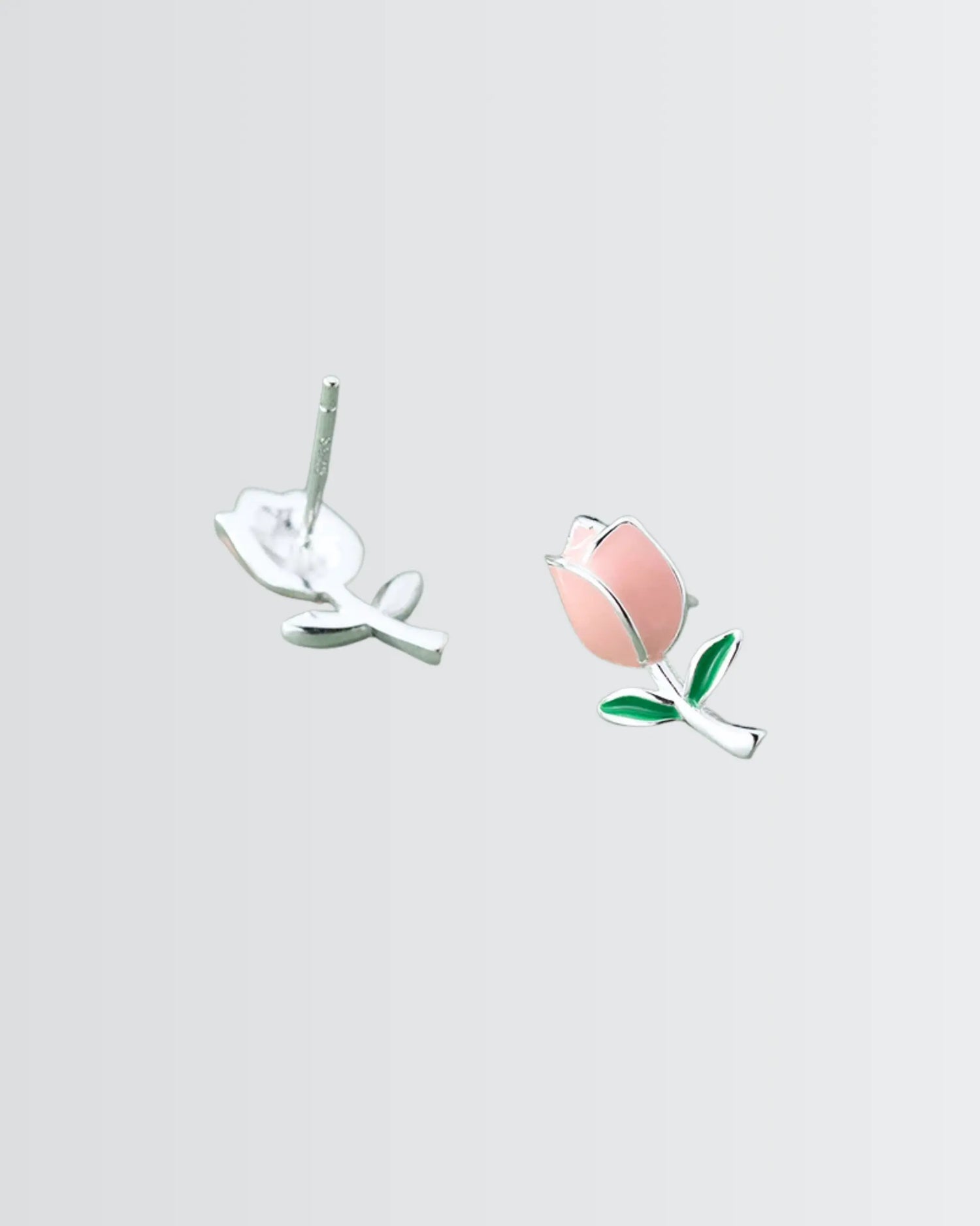 Elite Tulip Studs -  Silver Earrings by BLINGLANE