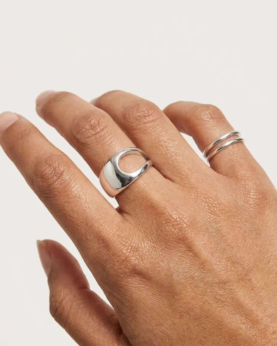 Erratic Bling Rings -  Silver Ring by BLINGLANE