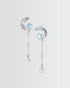 Eternal Spring Light Earrings -  Silver Earrings by BLINGLANE