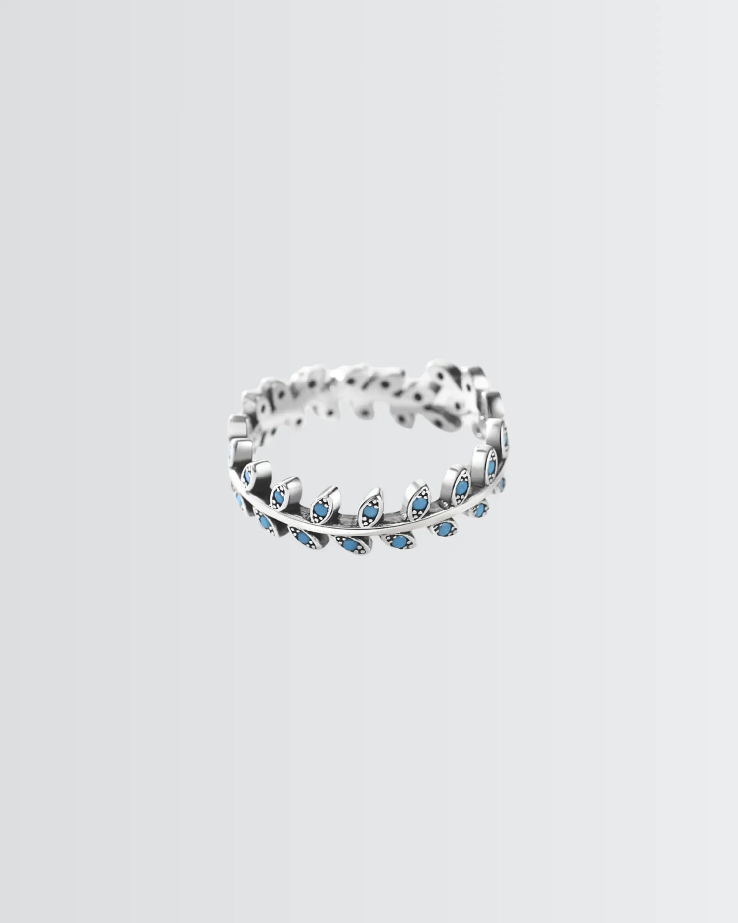 Everleaf Gem Ring -  Silver Ring by BLINGLANE