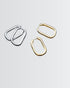 Everyday Bling Hoops -  Silver Earrings by BLINGLANE
