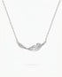 Fallen for You Feather Necklace -  Silver Necklace by BLINGLANE
