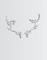 Fierce Antlers Elite Earcuffs -  Silver Earrings by BLINGLANE