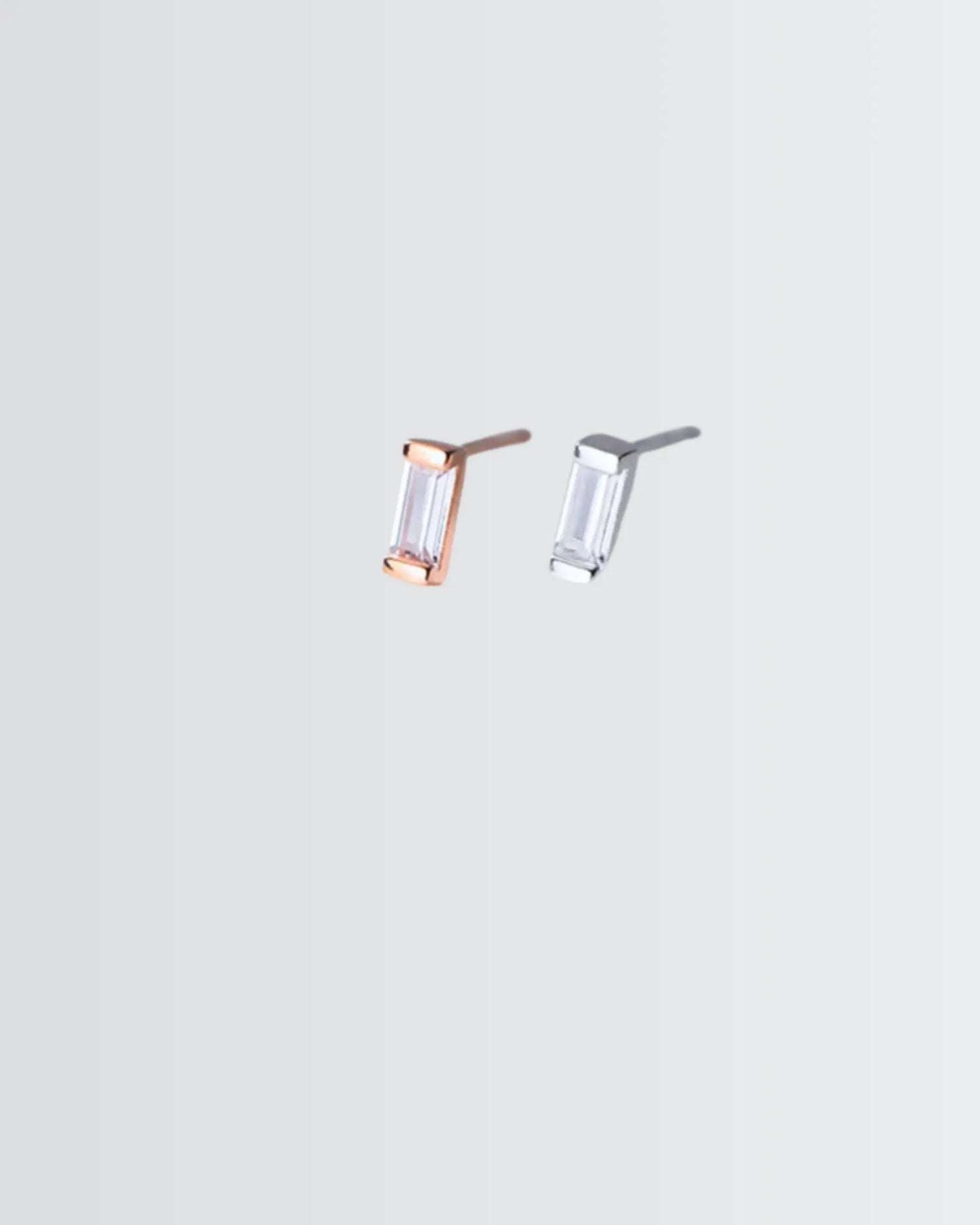 Fine Edge Elite Studs -  Silver Earrings by BLINGLANE