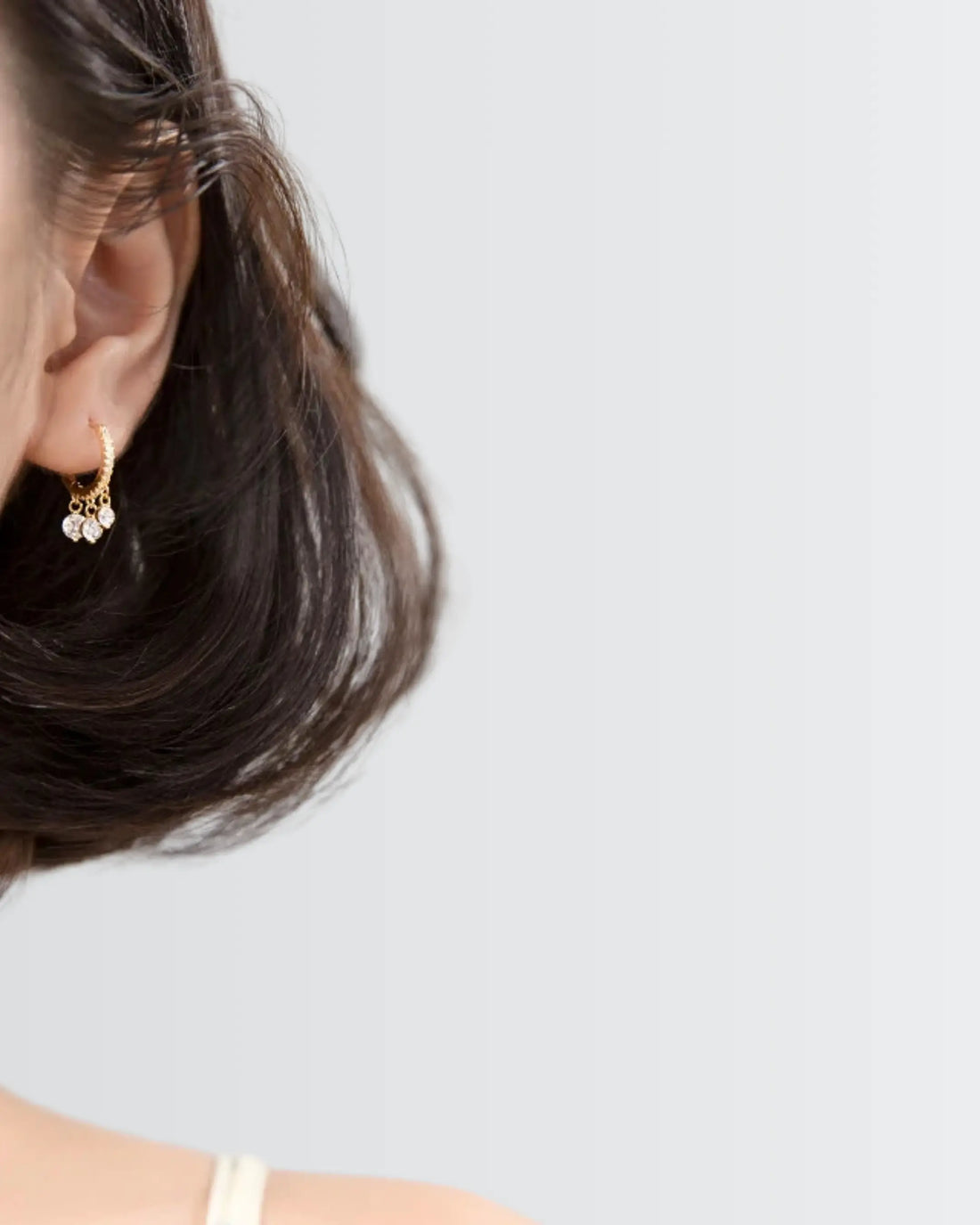 Flicker Flash Hoops -  Silver Earrings by BLINGLANE