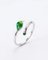 Florally Fierce Minimal Ring -  Silver Ring by BLINGLANE
