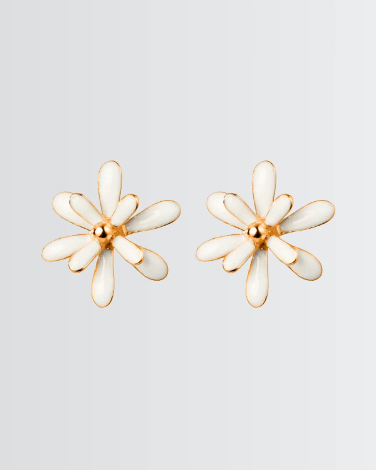 Fluttering Daisies Studs -  Silver Earrings by BLINGLANE
