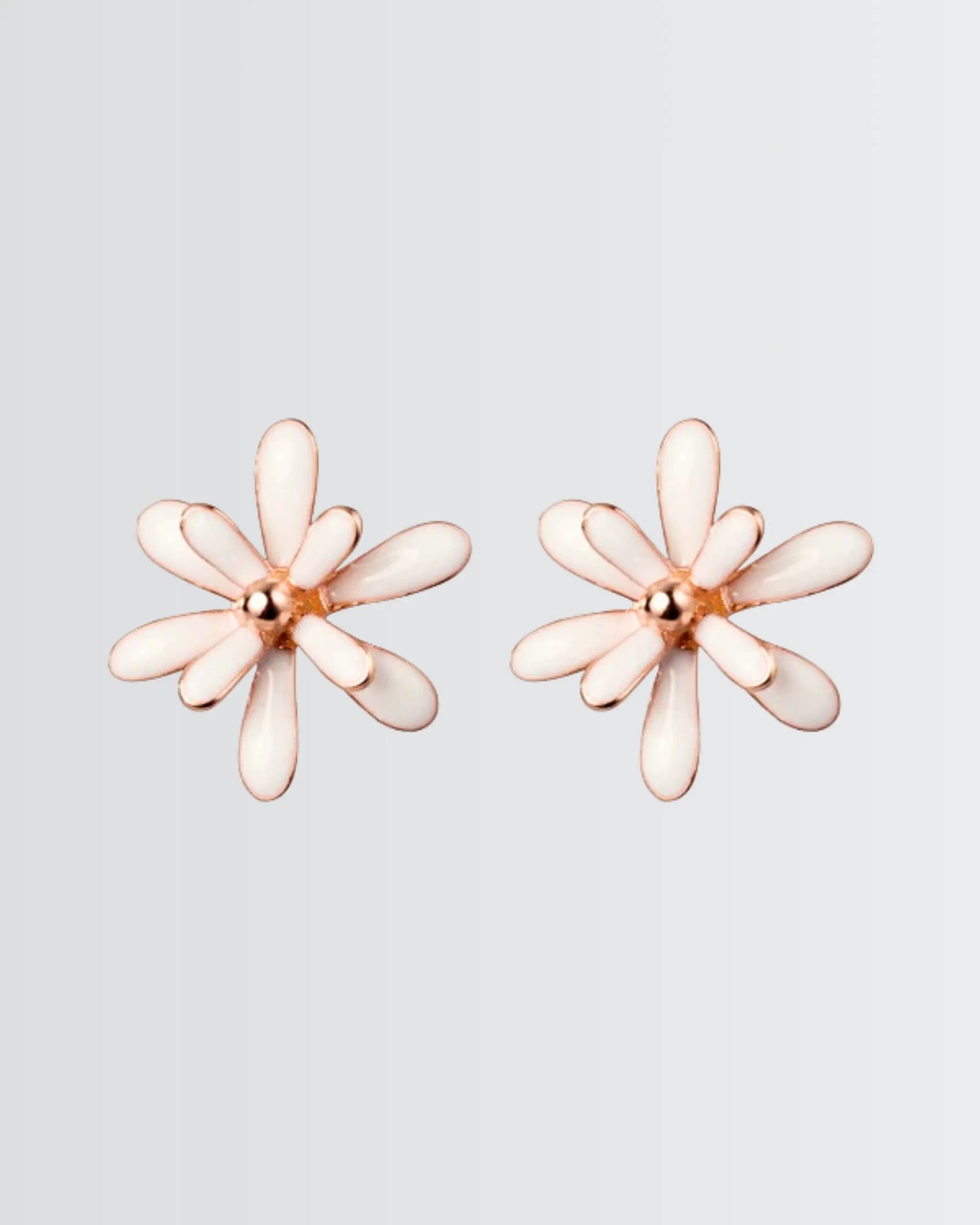 Fluttering Daisies Studs -  Silver Earrings by BLINGLANE