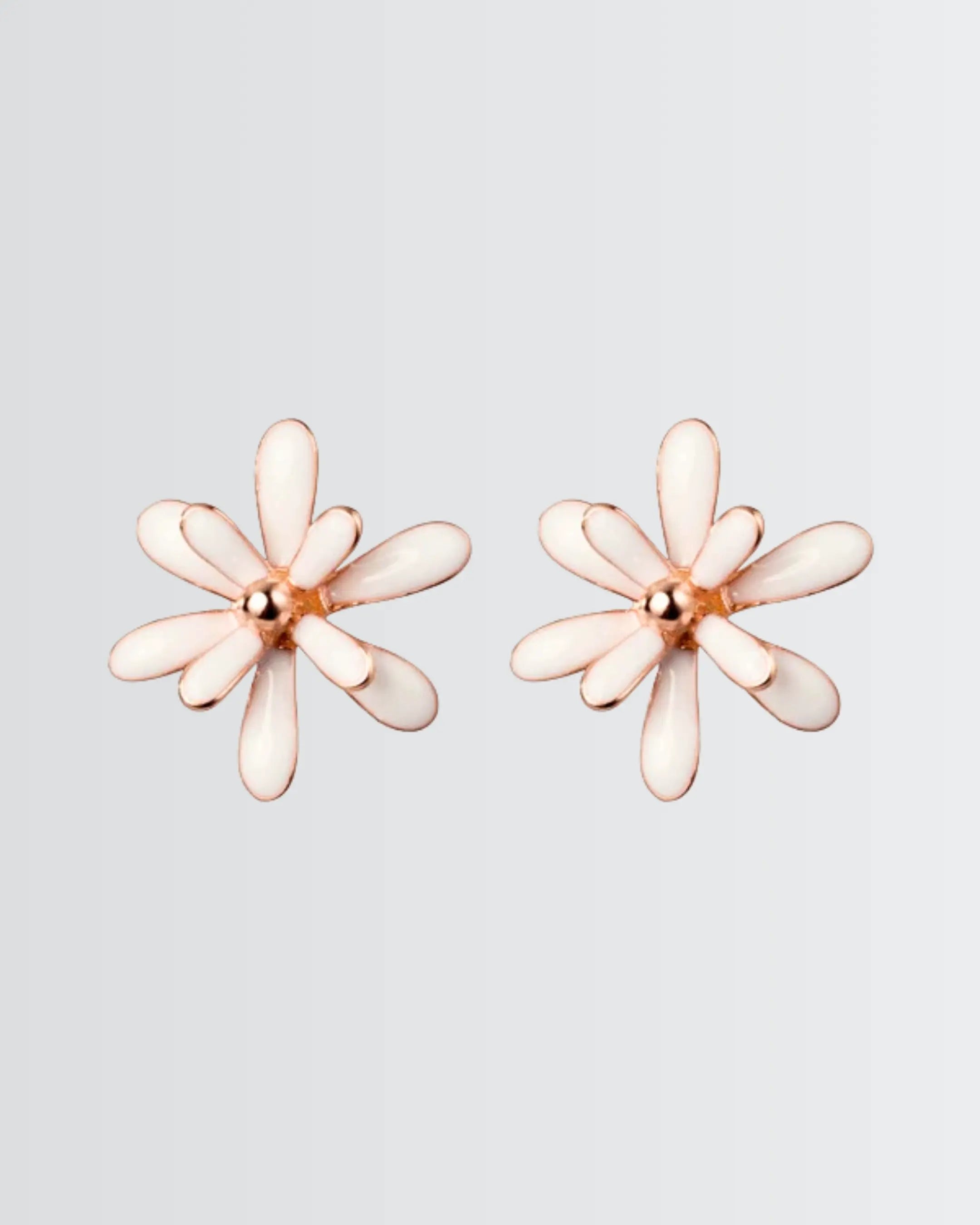 Fluttering Daisies Studs -  Silver Earrings by BLINGLANE