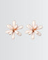 Fluttering Daisies Studs -  Silver Earrings by BLINGLANE