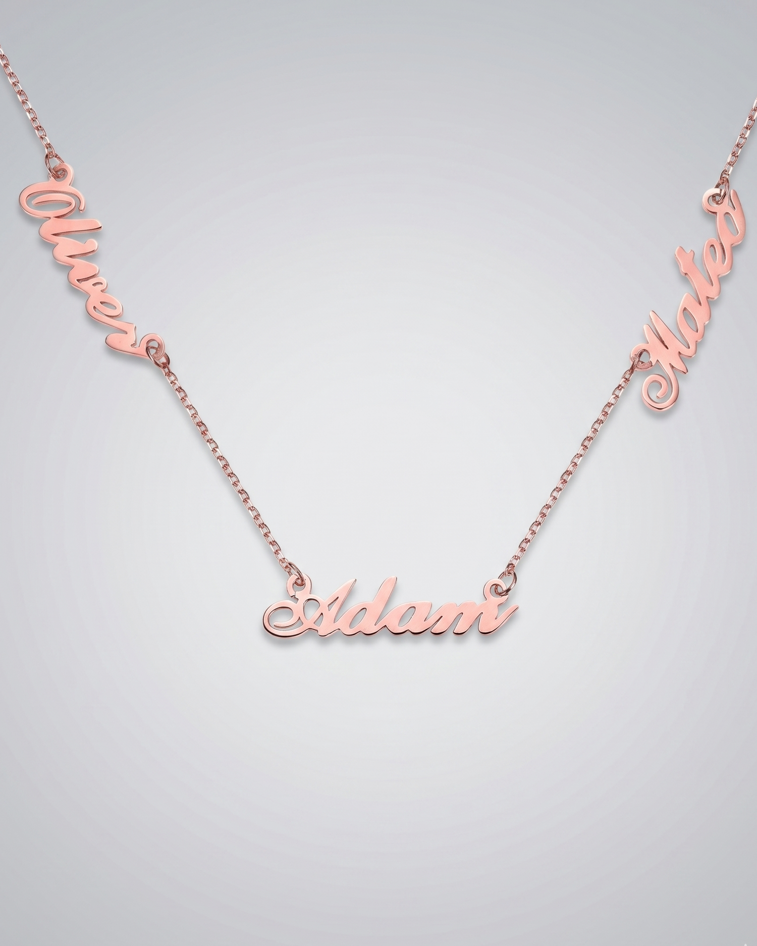 Personalize Three Names Necklace