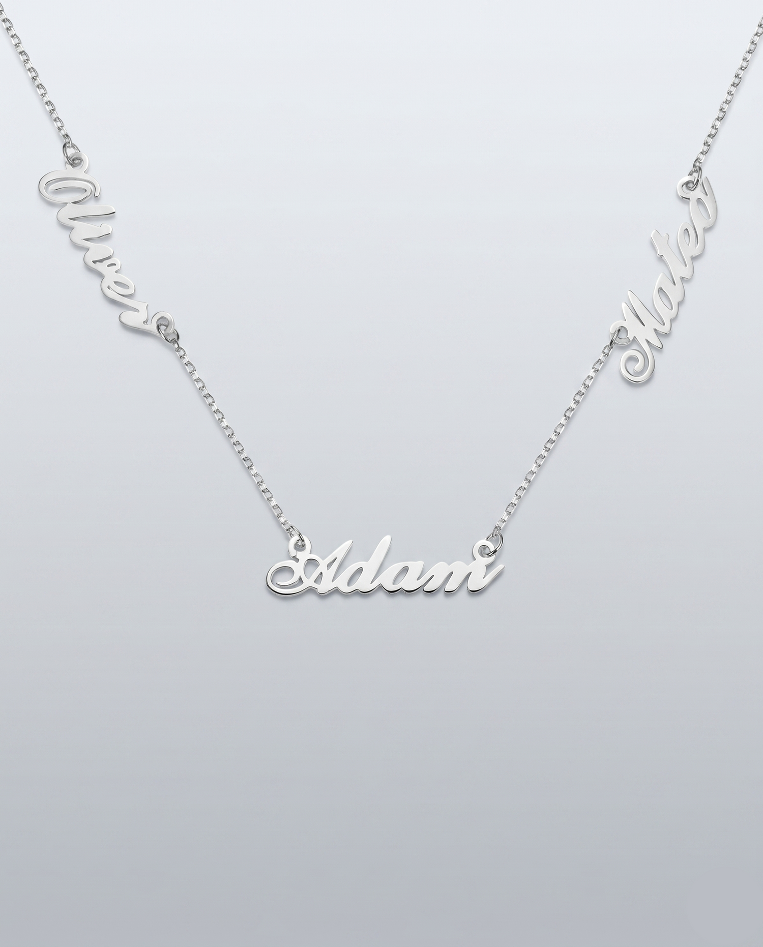 Personalize Three Names Necklace
