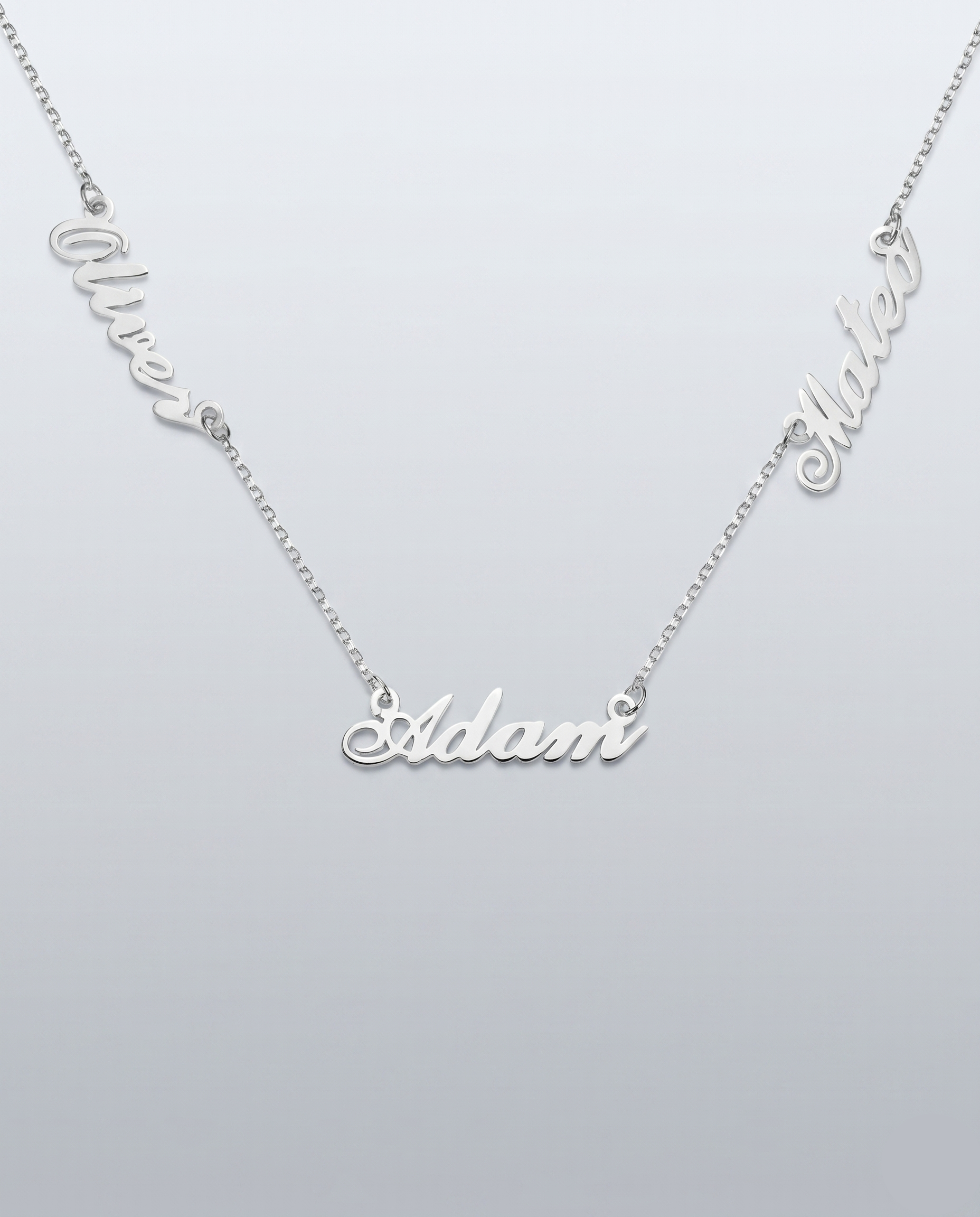 Personalize Three Names Necklace
