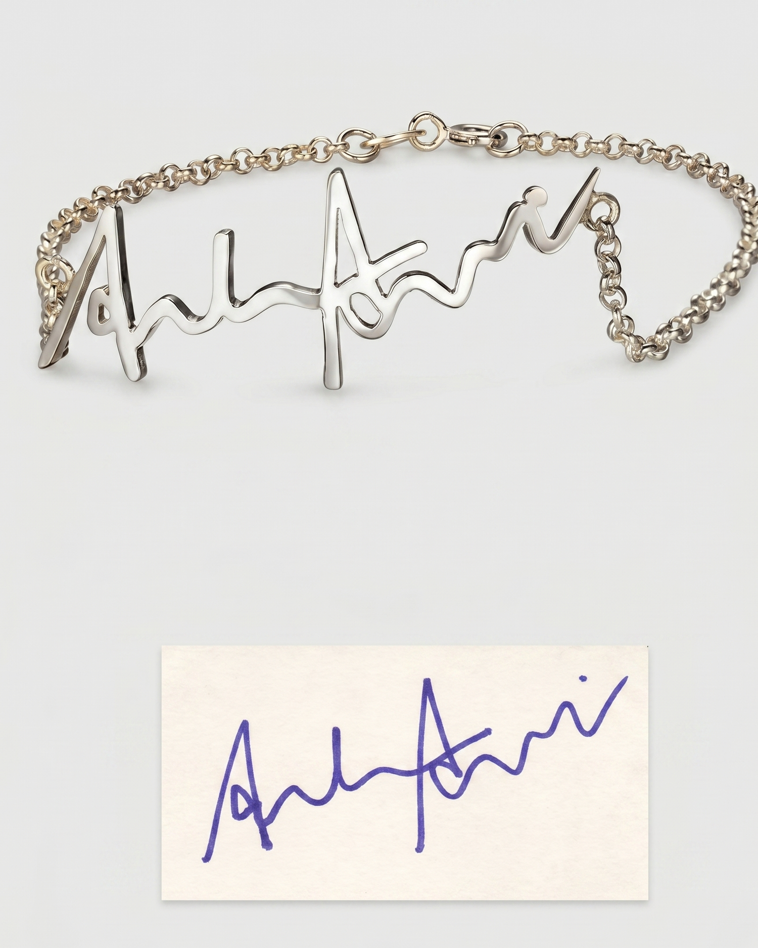 Personalize Your Handwritten Signature Bracelet - jewellery by BLINGLANE