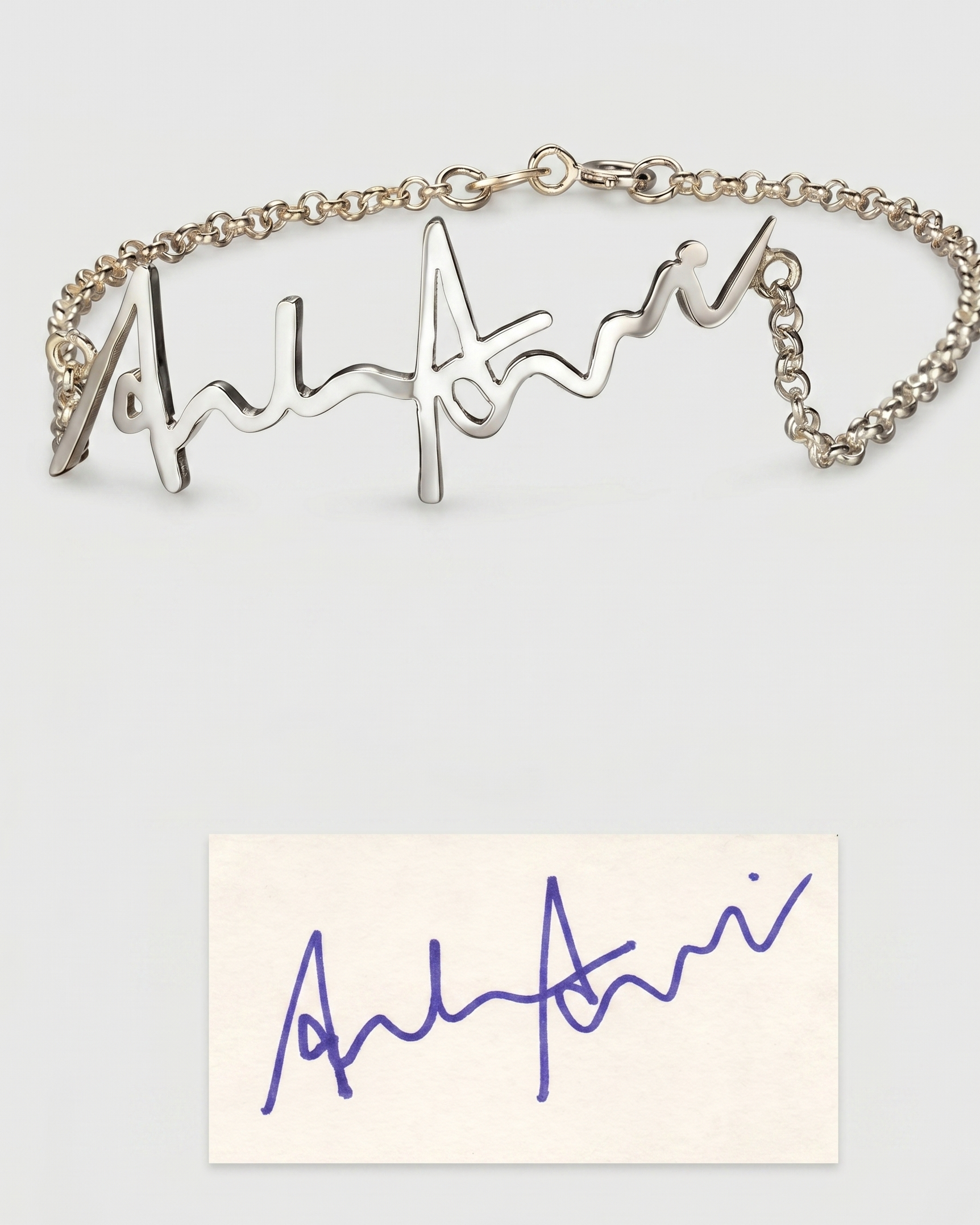 Personalize Your Handwritten Signature Bracelet - jewellery by BLINGLANE