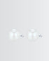Gleaming Pearl Studs -  Silver Earrings by BLINGLANE