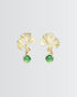 Golden Ginkgo Earrings -  Silver Earrings by BLINGLANE