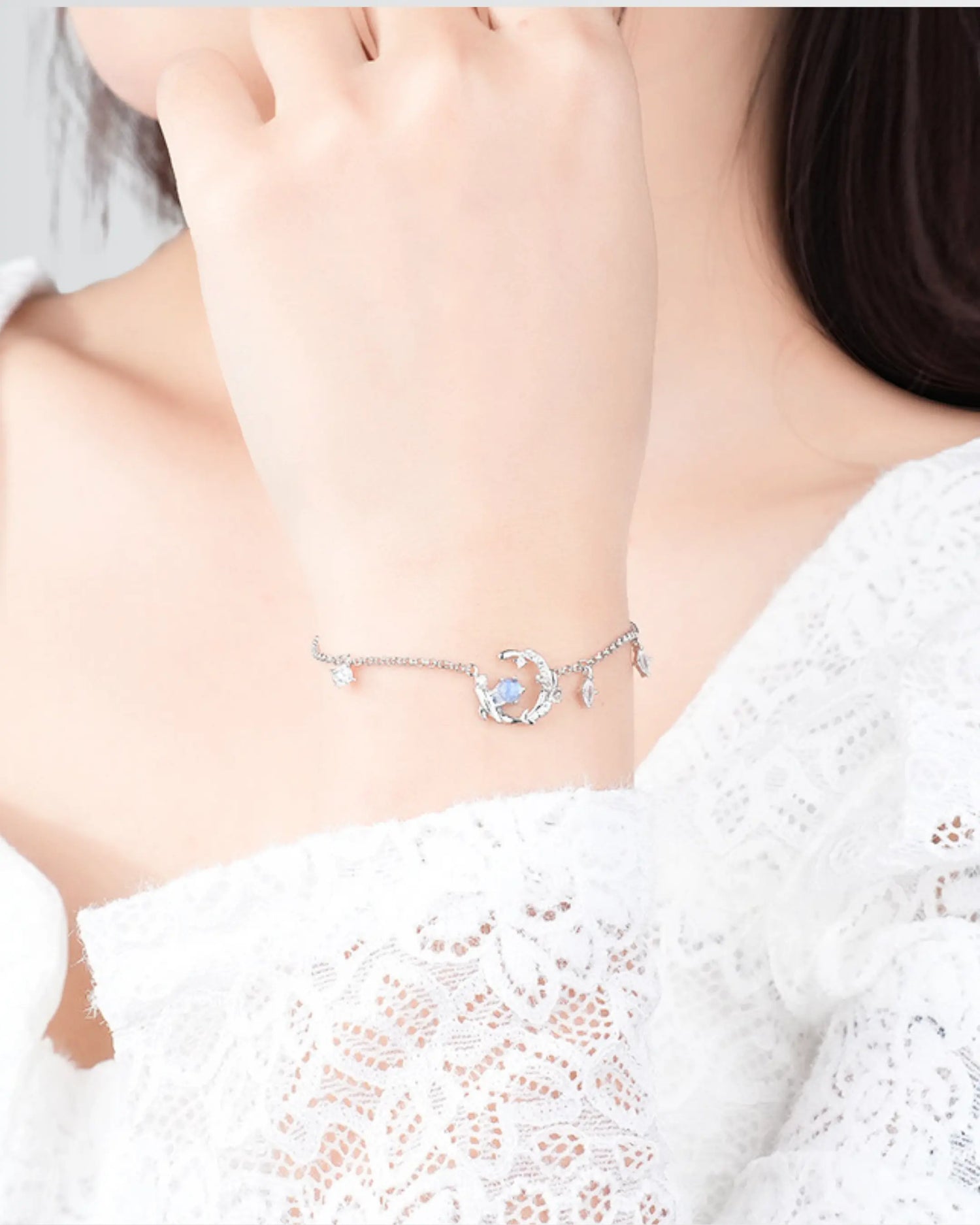 Grace In The Deep Bracelet -  Silver Bracelet by BLINGLANE