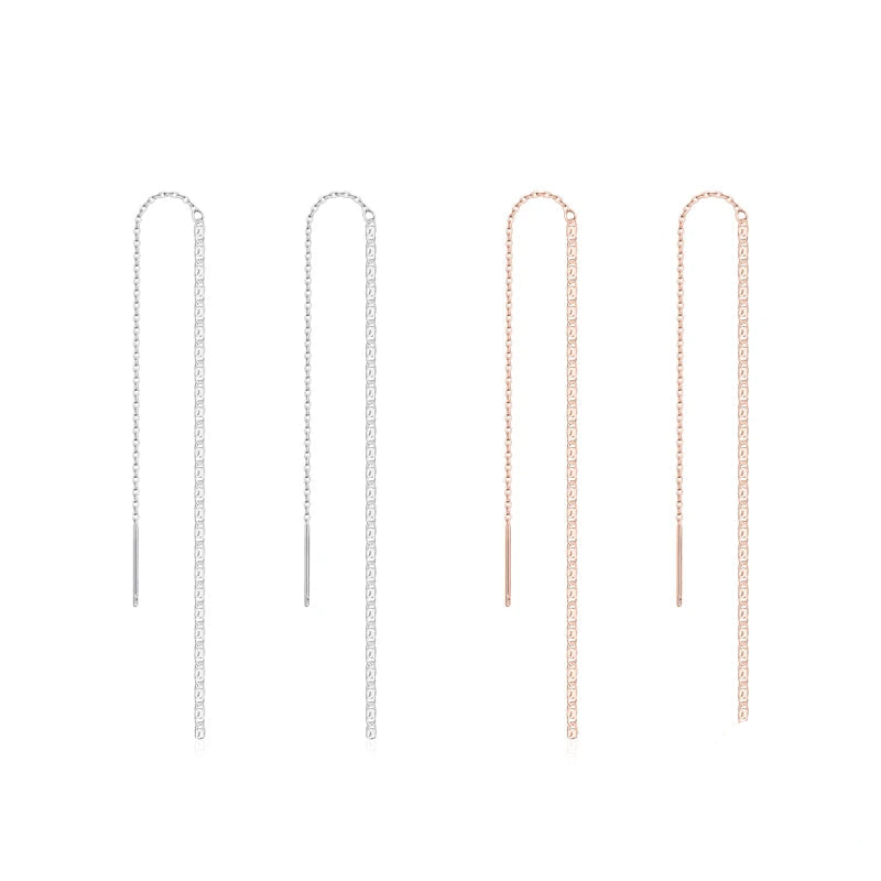 Elite Lines Of Light  Threader Earrings