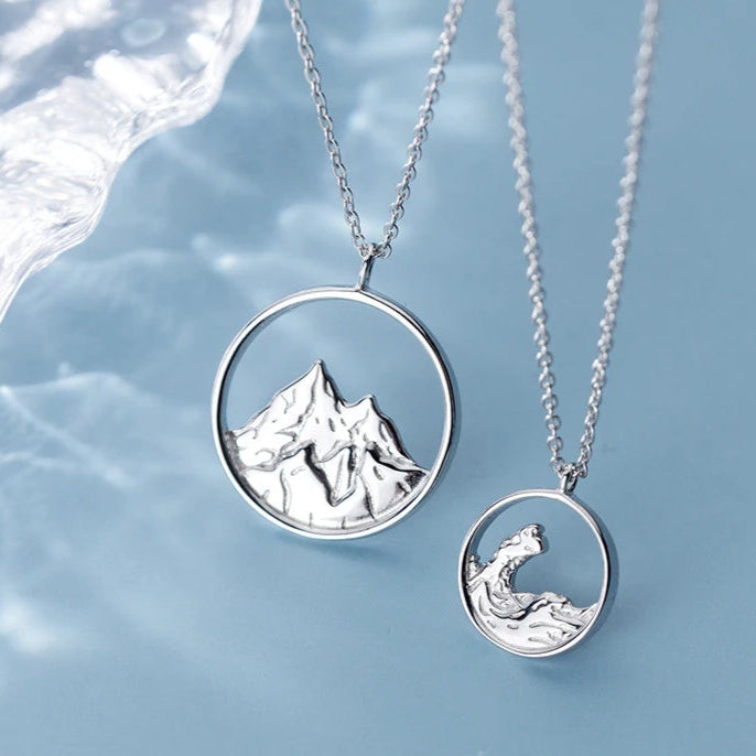 Together We Roam Forever Couple Necklace