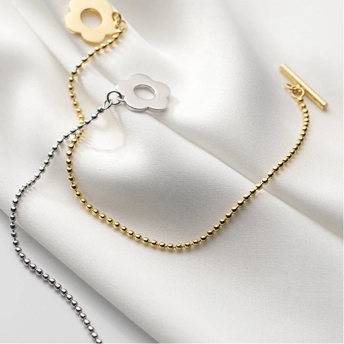 Together We Bloom Minimal Bracelet