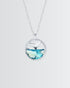 Into the Blue Splash Necklace -  Silver Necklace by BLINGLANE