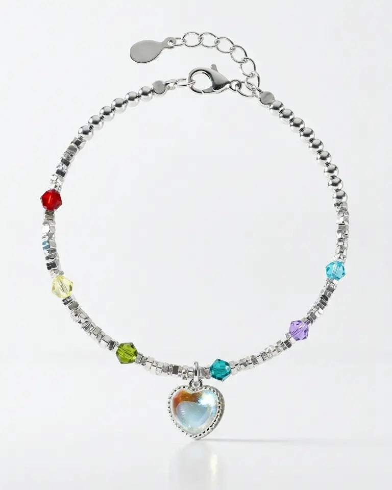 Let Your Heart Shine Bracelet -  Silver Bracelet by BLINGLANE