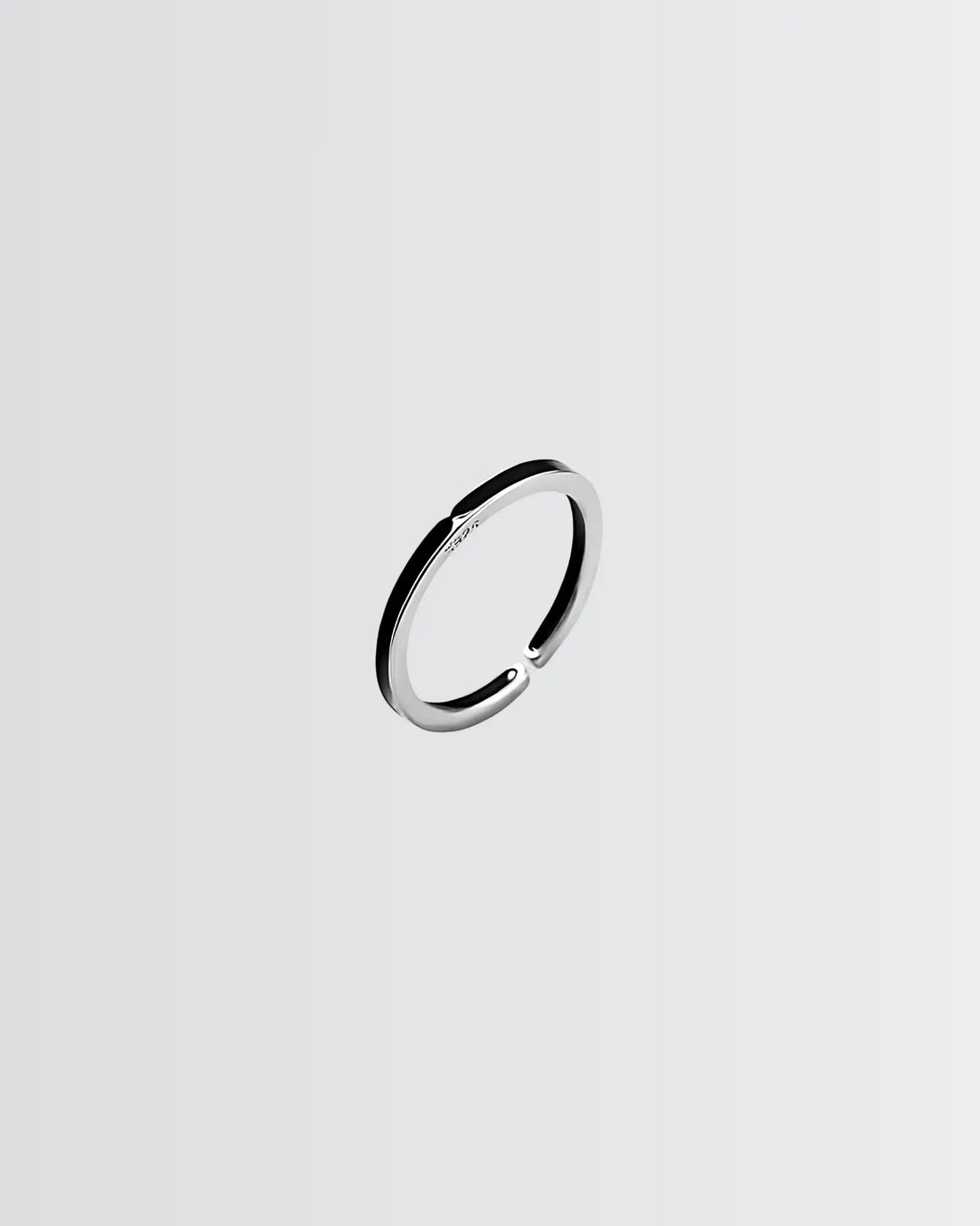 Little Black Ring -  Silver Ring by BLINGLANE